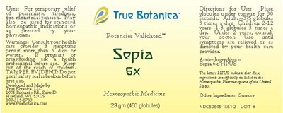 Sepia 6x (Sepia 6x 25 Gm V2 7 2013)